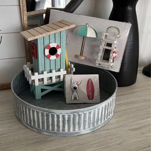 Target Lifeguard Stand Beach Accessories w/metal tray surf board Mini